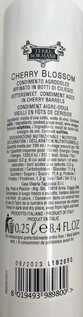 Vinaigre Balsamic à la fleur de Cerise 250ml piece